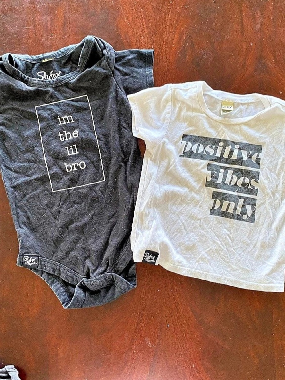 Slyfox Threads Graphic Tees Set in White & Black
